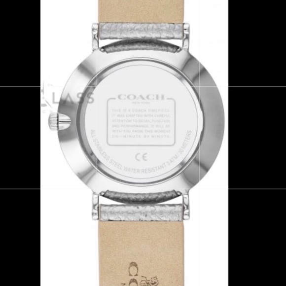 Coach Perry metallic silver and glitter face watch - Picture 3 of 8